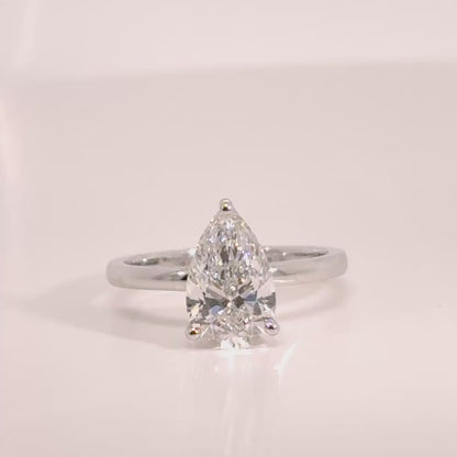 2 ct Classic Pear Solitaire