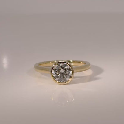 1 ct Bezel Round Diamond Solitaire