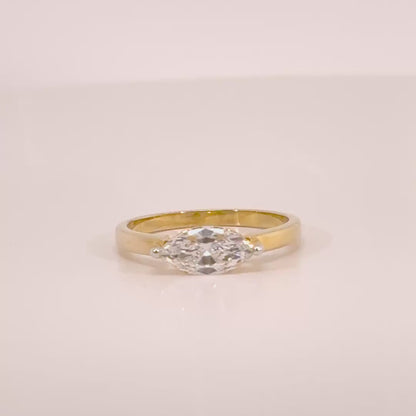 0.75 ct Marquis East/West Solitaire
