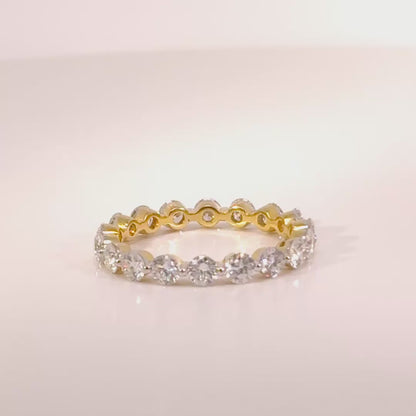 1.1CT Dainty Round Eternity Ring