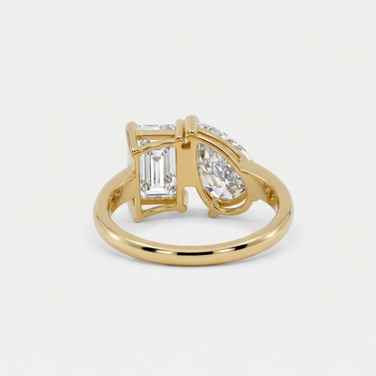 4CT Toi et Moi Ring