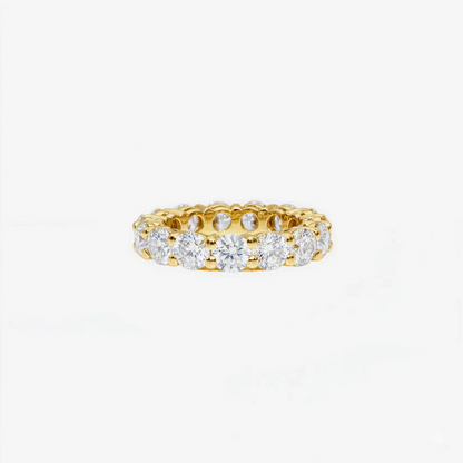 Round Lab Diamond Eternity Band