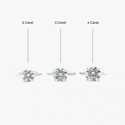 4 ct Classic Round Diamond Solitaire