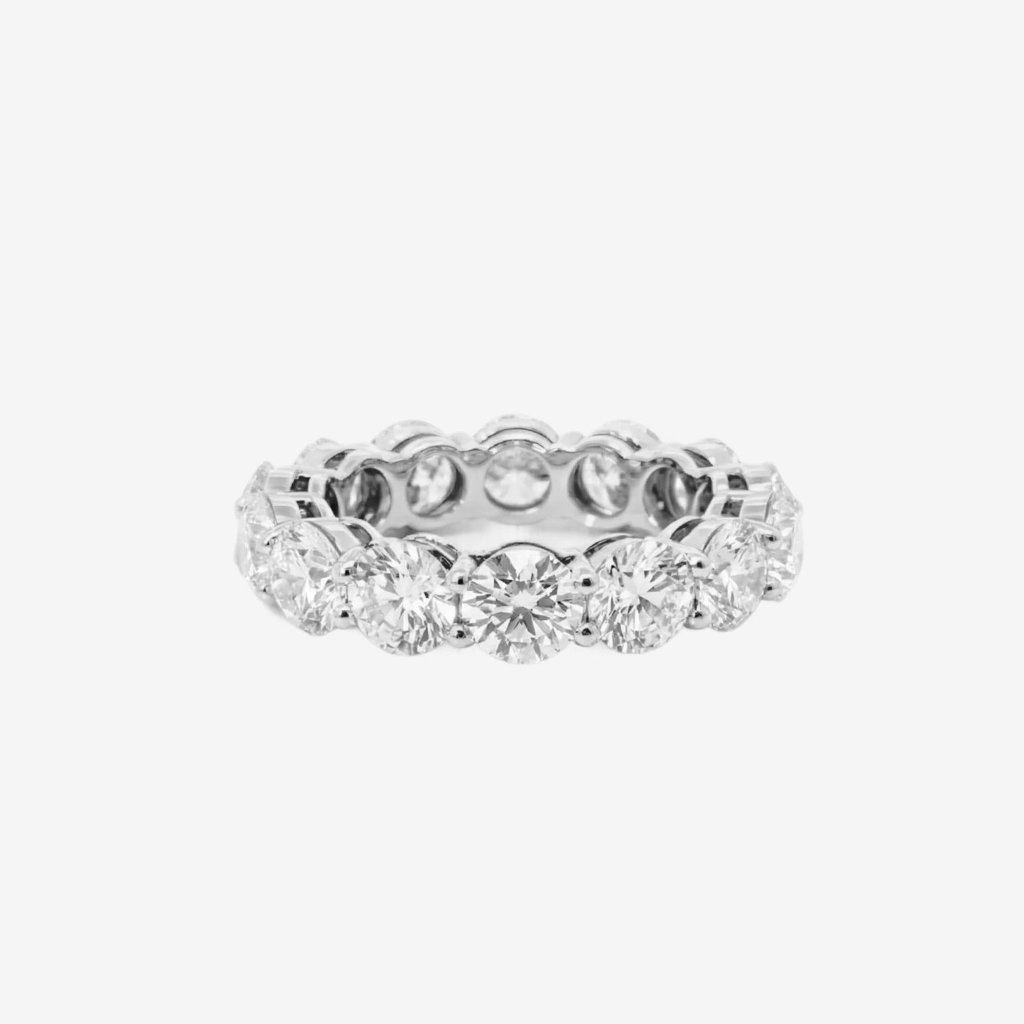 5ct round diamond eternity band