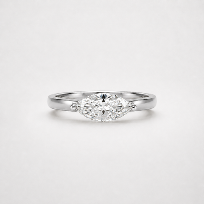 Marquise Lab Diamond East/West Solitaire